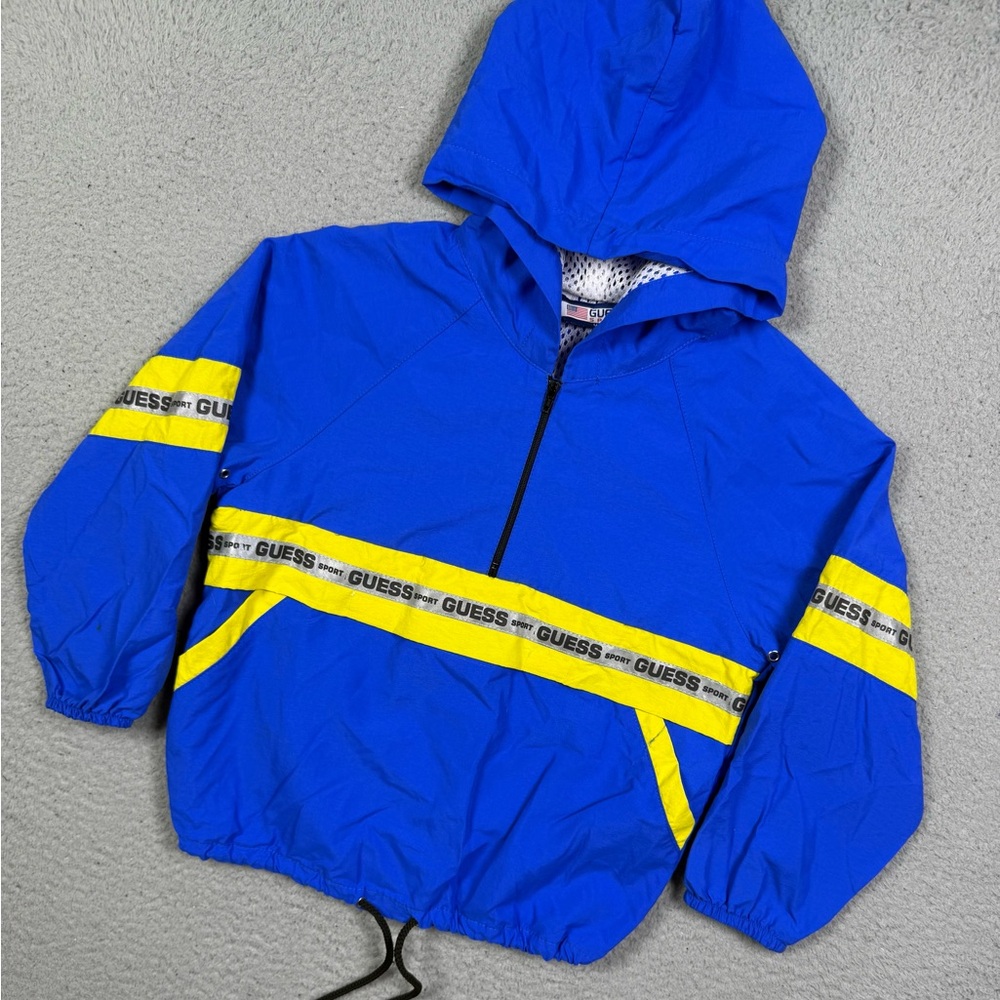 Kids vintage 90s GUESS windbreaker pullover